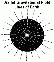 Diallel Gravitational Field Lines of Earth